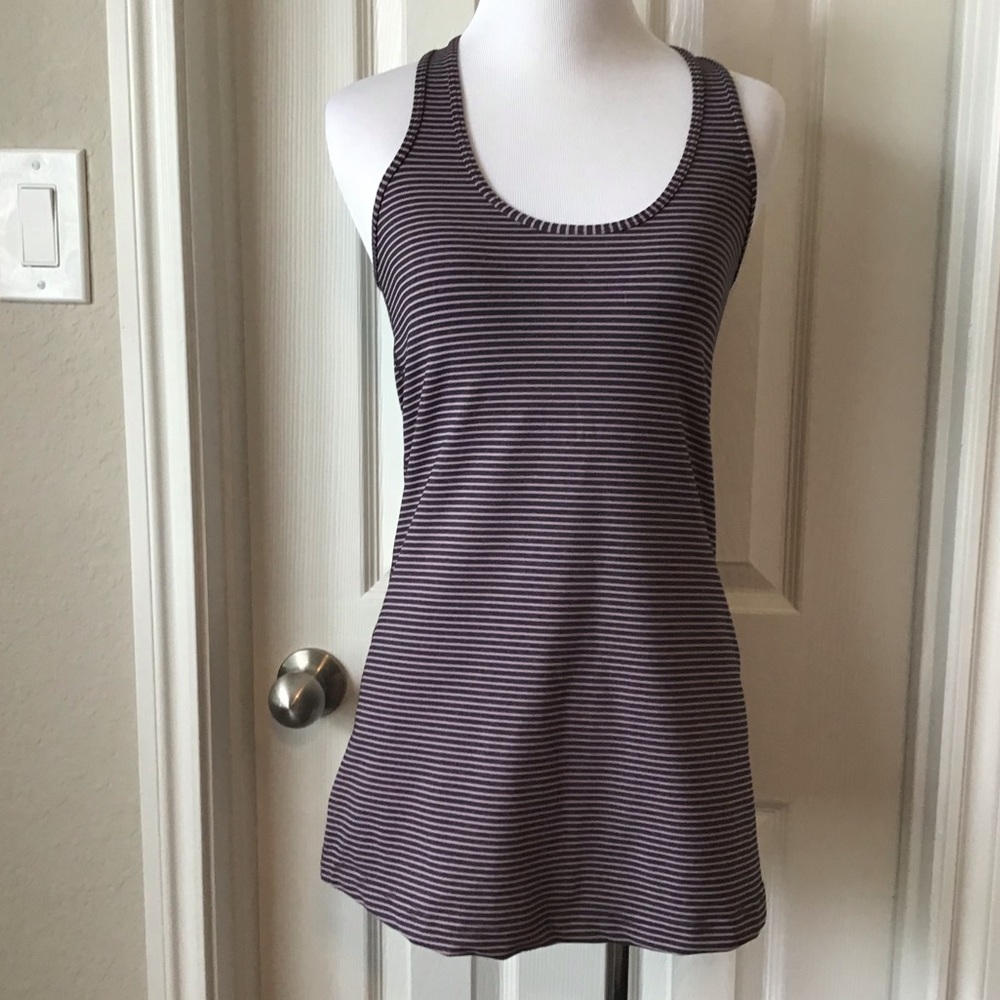 Womens Lululemon Striped Tank Top Sz 8